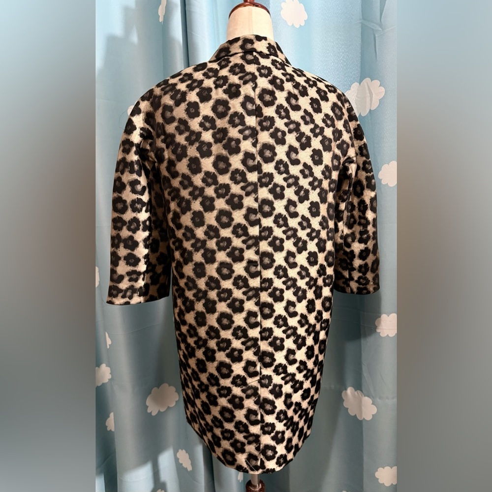Animal print shine Ann Taylor long jacket, SP - Picture 5 of 8